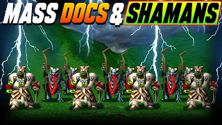 MASS Docs and Shamans! - QUEST FOR RANK 1 - WC3 - Grubby