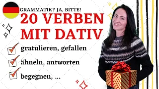 🇩🇪20 VERBEN MIT DATIV