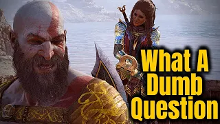 the Smartest Man Alive (MIMIR) Asks A Dumb Question to Kratos God Of War Ragnarok