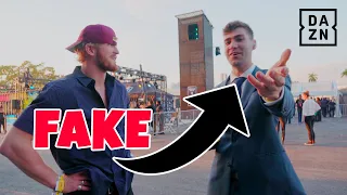 FAKE DAZN Reporter Interviews Logan Paul at Jake Paul vs. AnEsonGib (FULL INTERVIEW)