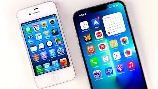 iPhone 4s iOS 6 vs iPhone 13 Pro Max iOS 15… 10 лет разницы!