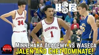 Jalen Suggs And Chet Holmgren Dominate vs Tough Out-State Team! Minnehaha vs Waseca Recap