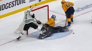 Pekka Rinne robs Radulov and Benn