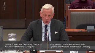 LIVE: Dominic Barton (formerly of McKinsey) Testifies in Parliament