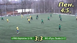 УФК-Карпати U-16 - ФК Рух U-17 3:3 (2:1), п.4:5 ...пенальті