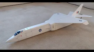 TSR-2 R/C rocket glider flight