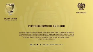 Portfolio Committee on Health, 20th April 2022