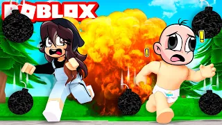 NADIE PUEDE SOBREVIVIR A LAS BOMBAS  NUCLEARES💥😨 BEBE NOOB EN ROBLOX