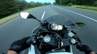 2021 KAWASAKI NINJA ZX6R TOP SPEED RUN (BONE STOCK)