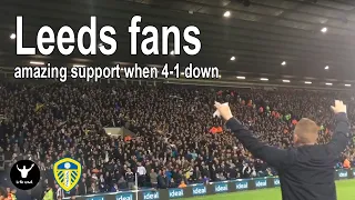 Leeds fans give amazing support when 4-1 down at West Brom - outsinging them until the end.