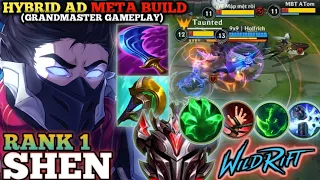 SHEN HYBRID AD META BUILD! DEADLY DASH EXECUTION - TOP 1 GLOBAL SHEN BY 9x9丨Holfrich - WILD RIFT