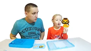 Делаем игрушки из бусин 💥 Набор для творчества Aquabeads Студия новичка 31465 Аквабитс студия