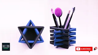 Origami PEN HOLDER | Origami Pen Stand | Makeup Organizer | Paper Craft | NHD Hacks | DIY pen stand