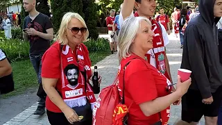 British Football Livepool Fans Invaded Fan Zone in Kiev, Ukraine 26.05.2018