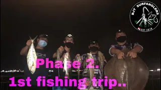 Open Phase 2, 1st fishing trip at Bedok jetty Singapore. Catching squids,stingray and other fish’s.