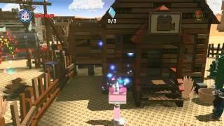 The Old West Hub all collectibles (birds,red bricks,gold bars,) - The LEGO Movie Videogame