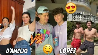 D'Amelio Sisters Vs Lopez Brothers😻 Dance Battle🔥*who are better?*