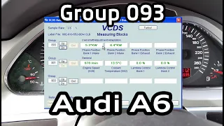 Группа 93 - проверка состояния цепей ГРМ Audi A6 C6 Vag-Com / Group 093 checking the timing chains