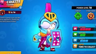 Gladiator Colette Overview, Winning and Losing Animation- Brawl Stars