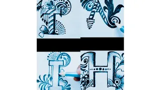 So beautiful draw ❤H❤ I ❤A❤ T ❤ letters tattoo design / Unique and Simple H I A T  letters draw ❤