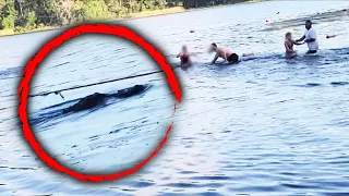 Massive Gator Swims Toward Girl Scout Troop in Lake