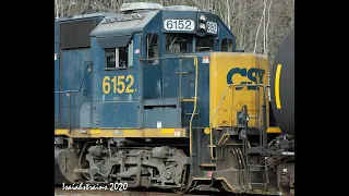 Sounds of the EMD 645 - CSX GP40-2 #6152 Idling!