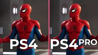 [4K] Marvel's Spider Man – PS4 vs. PS4 Pro Graphics Comparison & PS4 Frame Rate Test