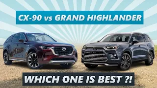 2024 Toyota Grand Highlander vs 2024 Mazda CX-90 – Best 3 Row SUV ??