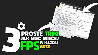 ❗️3 PROSTE TRIKI JAK MIEĆ WIĘCEJ FPS W KAŻDEJ GRZE✅/(optymalizacja windows 10)