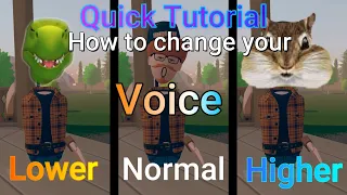 How to Change your Voice inside of Rec Room