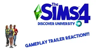 REACTING TO THE SIMS 4 DISCOVER UNIVERSITY GAMEPLAY TRAILER!!!