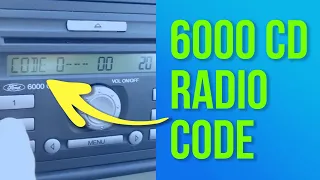 How to get Ford 6000 CD Code Online from Serial Number