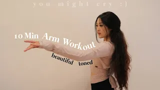 10MIN INTENSE Arm Workout | you will either love me or hate me (wrist friendly)