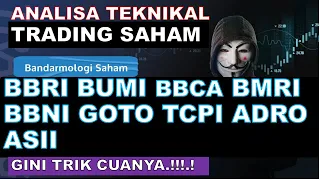 Analisa Saham 26/10/22, IHSG BBRI BUMI BBCA BMRI BBNI GOTO TCPI ADRO ASII | gini caranya  !