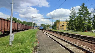 Vlaky ve stanici Sázava u Žďáru 15.7.2022