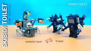 lego skibidi toilet | assemble scientis skibidi toilet vs titans