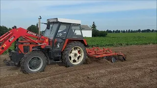 Gruberowanie Zetor 7745 turbo  na wąskich ryczy z gruberem Drapie na 4x4