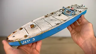 1940’s Rusted Speed Boat -  Jep3 Restoration