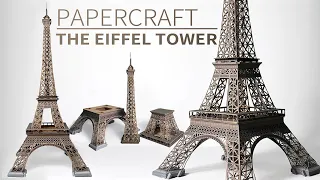 How to make this papercraft of The Eiffel Tower | DIY | Paper model | Architecture