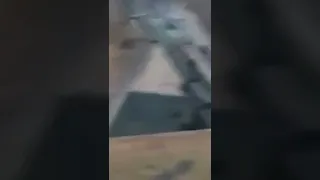 Ukrainian soldiers fire from ZU 23-2