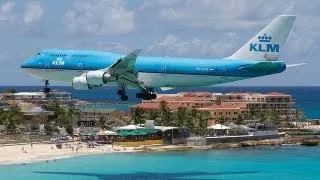 KLM B747-400 Landing/Departure St. Maarten!!! [FSX HD]