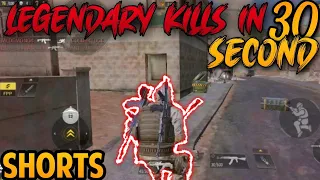 Legendary Kills in just 30 second Call of duty mobile #Shorts || #1