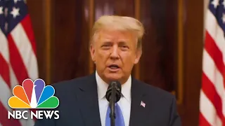 Trump Gives Farewell Address, Urges Country To ‘Pray’ For Biden Administration | NBC News NOW