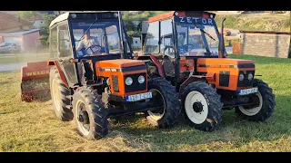 Zetor 6245 - ZAŠTO NE RASKLAPATE BALIRKU?! (5245 izvlači bale uz veliko brdo)