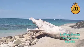 Quiet Walk on the North Coast Beach of Dominican Republic - La Playa Dorada
