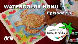 Watercolor Honu Episode 59 Painting In Paradise