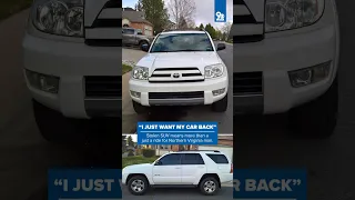 Owner of stolen car says Toyota 4Runner was first purchase he made after getting back on his feet.