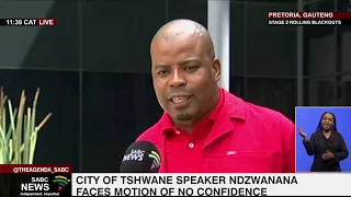 City of Tshwane speaker Mncedi Ndzwanana face motion of no confidence