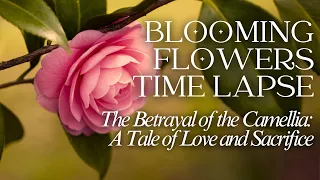 Time Lapse Blooming Flowers. -The Betrayal of the Camellia: A Tale of Love and Sacrifice - 4k