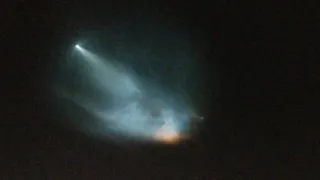 SpaceX launch over Los Angeles